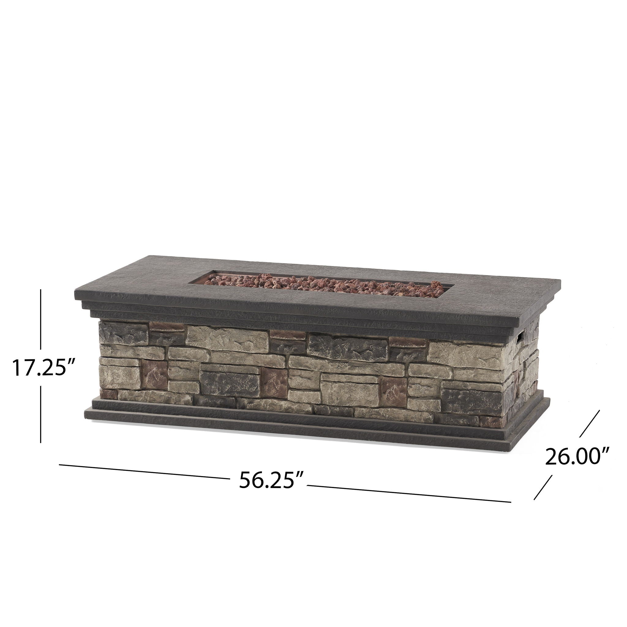 Fire Pit with warm aesthetic stone
