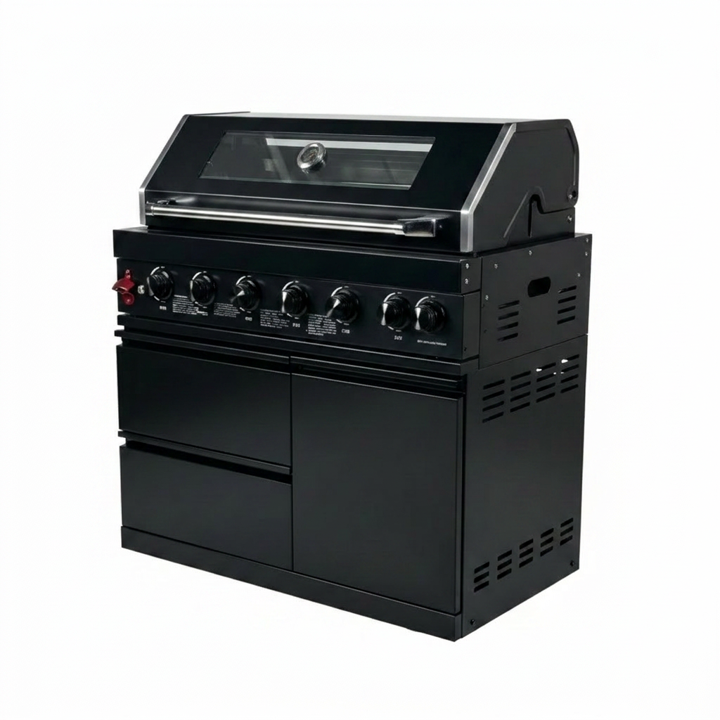 Six Burners Outdoor Kitchen Island Grill
