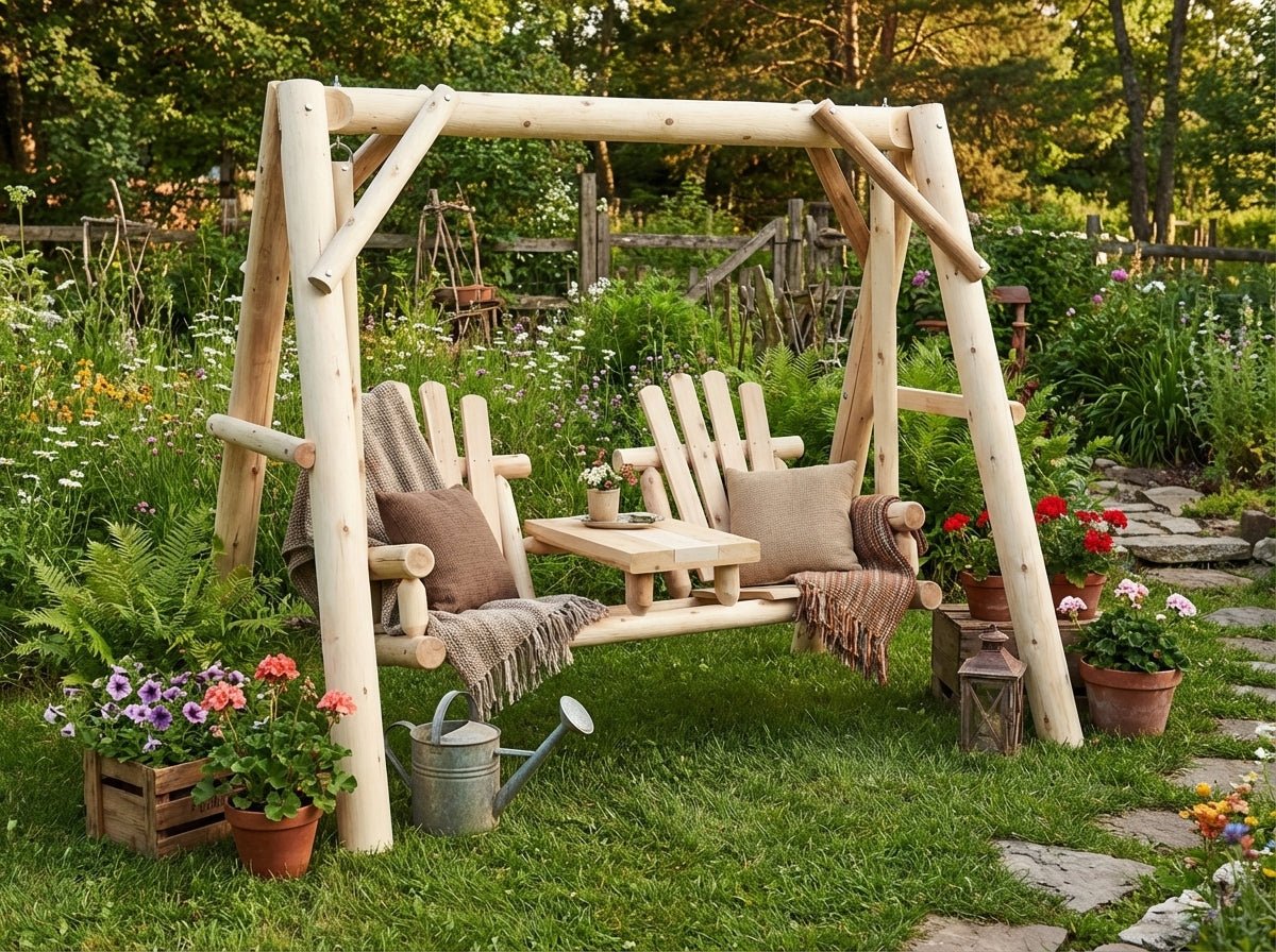 Wooden Swing for Your Garden
