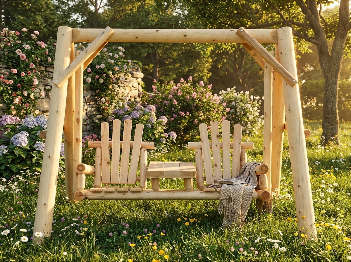 Wooden Swing for Your Garden