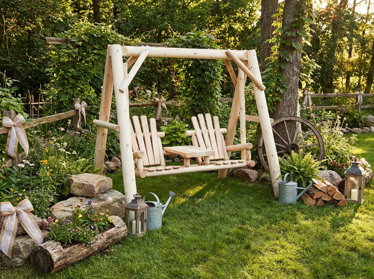 Wooden Swing for Your Garden