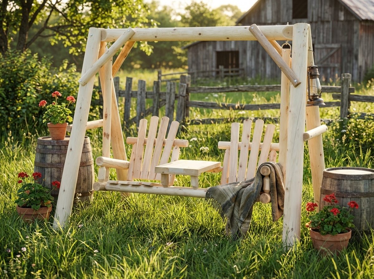 Wooden Swing for Your Garden