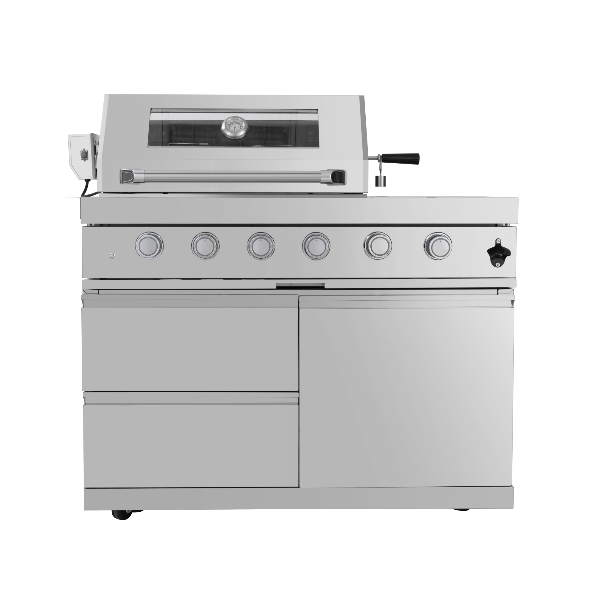 Outdoor Kitchen Island Grill with Pizza Oven