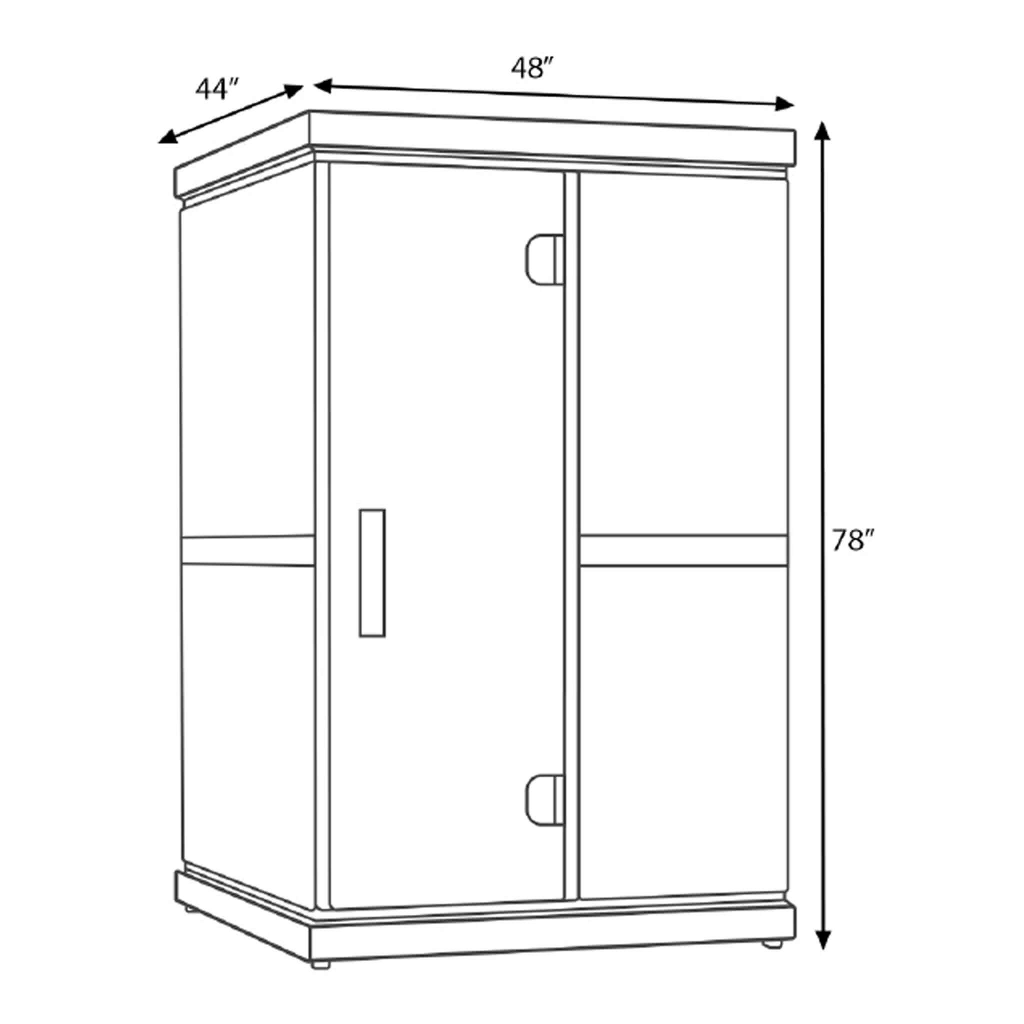Full-Spectrum 2-Person Home Infrared Sauna