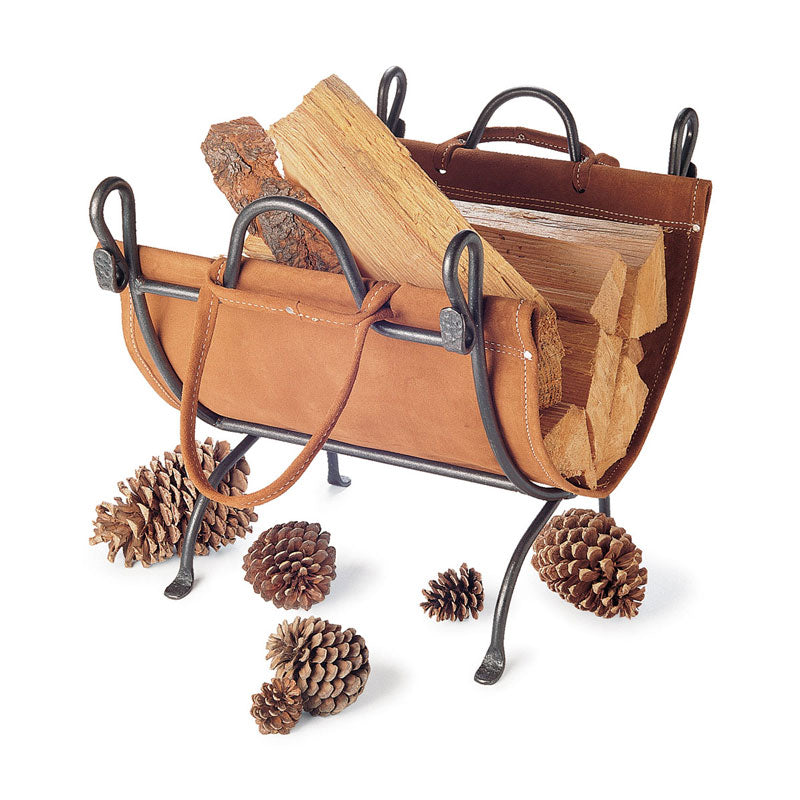 Pilgrim Folding Log Carrier with Suede Leather