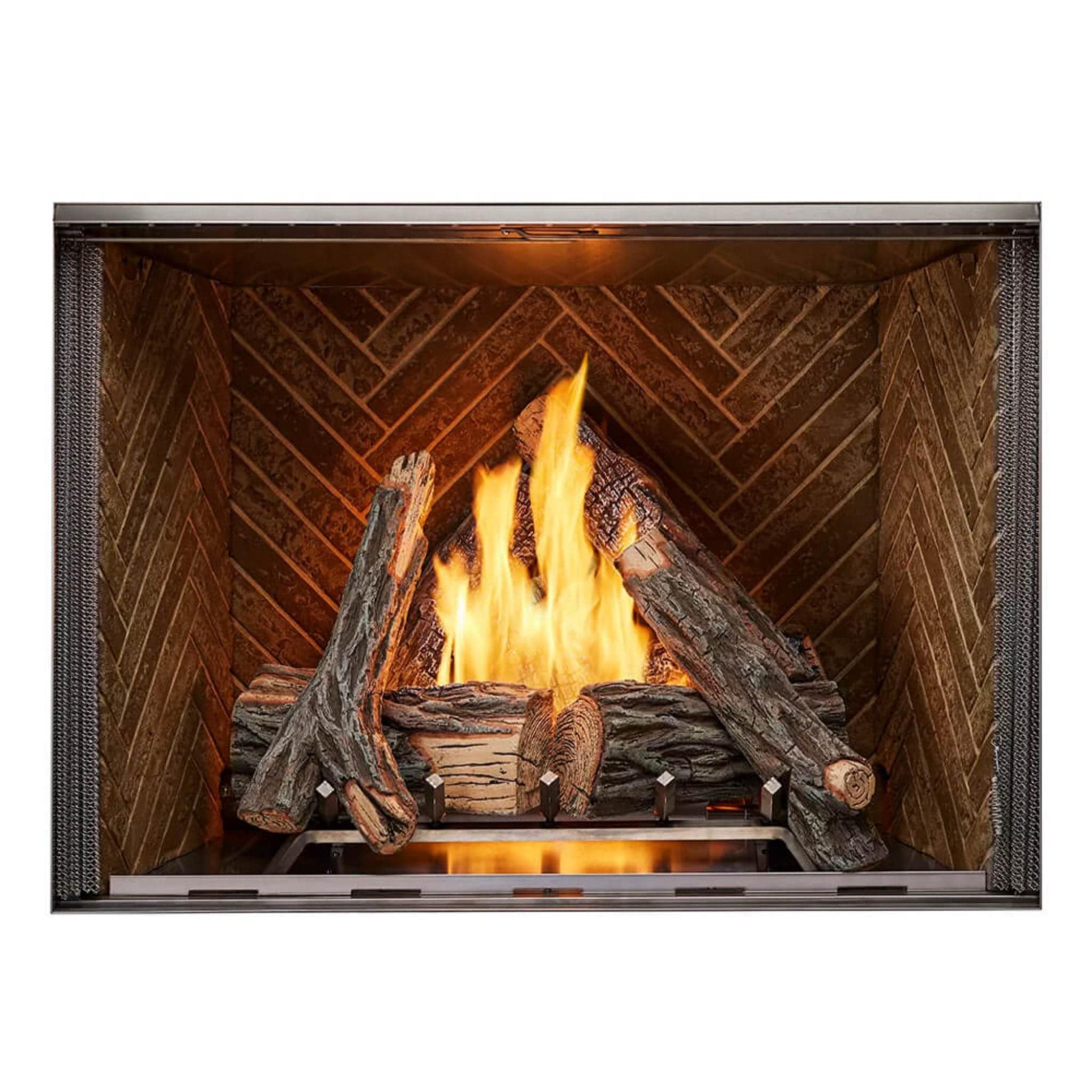 Majestic Courtyard Traditional Outdoor Gas Fireplace