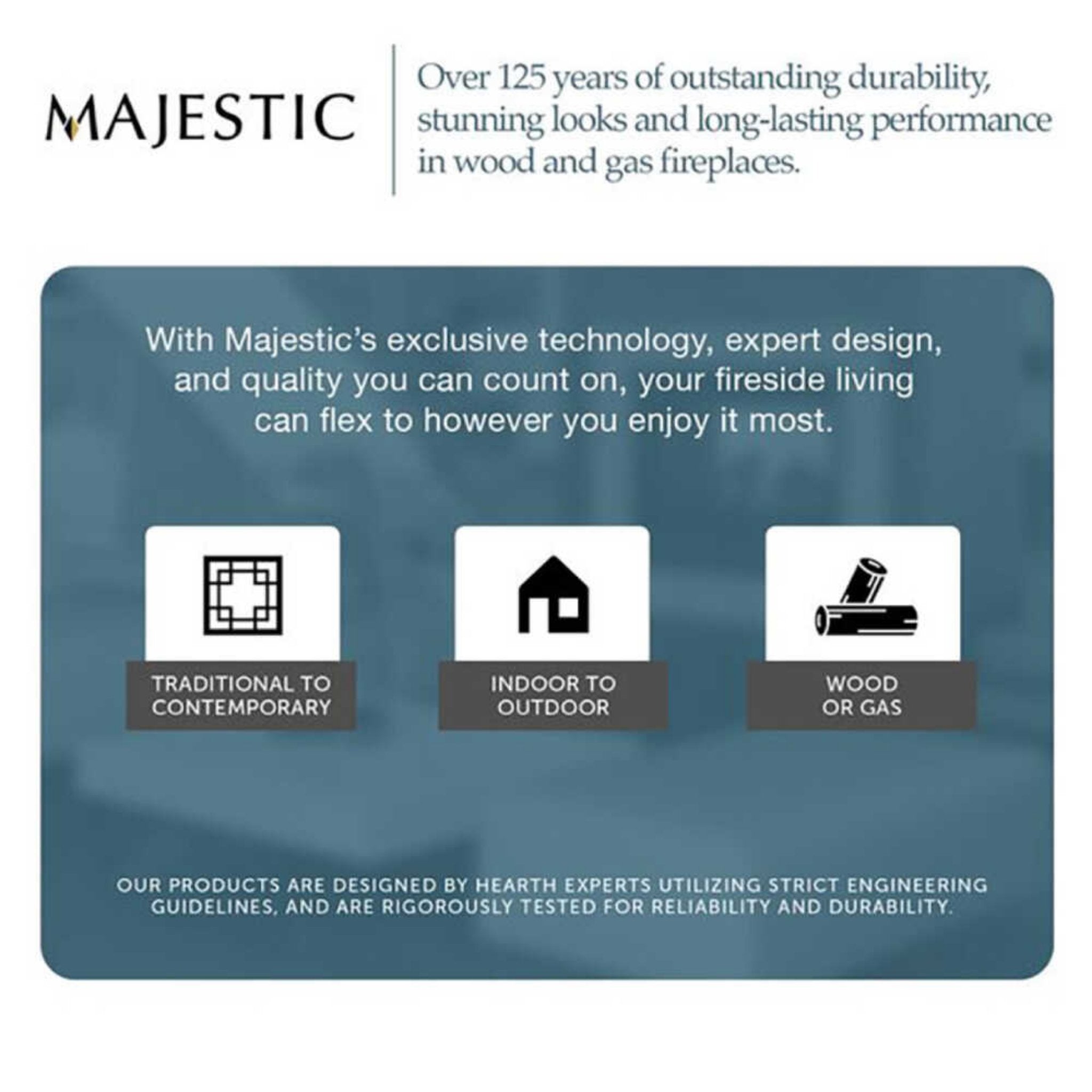 Majestic Meridian Natural Gas Fireplace