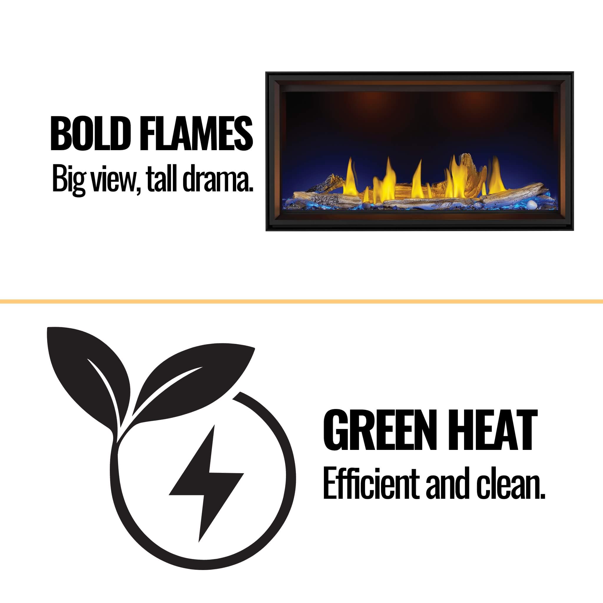 Napoleon Tall Linear Natural Gas Fireplace