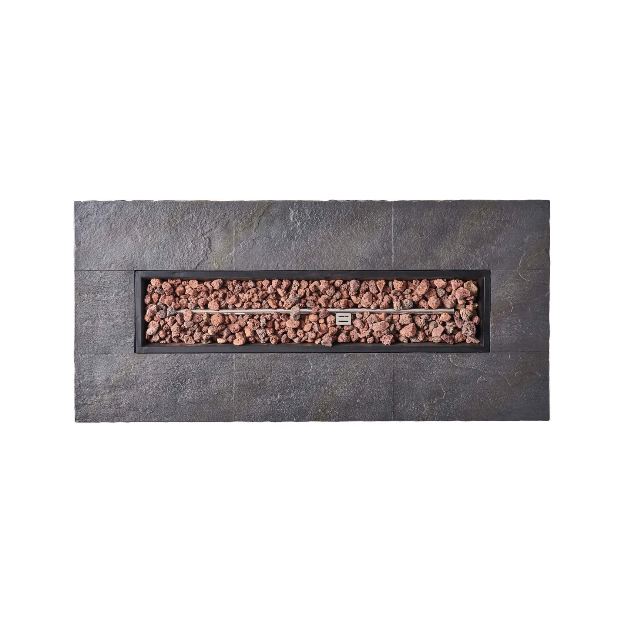 Alora Premium 56" Outdoor Rectangular Concrete Propane Fire Pit