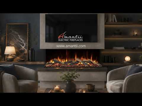 Amantii Luma Forest Electric Fireplace videi describing the 3 sided viewing options