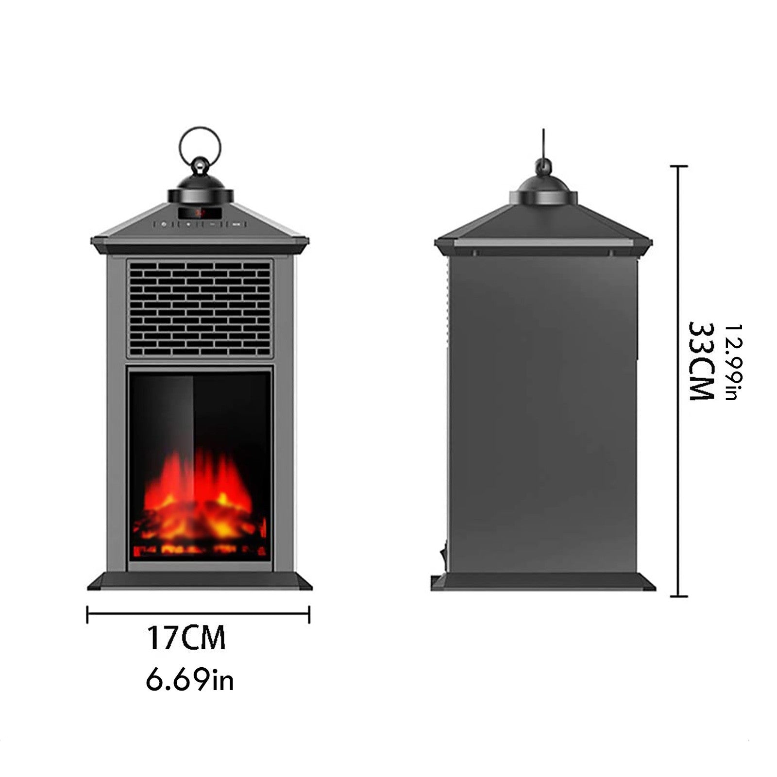 European 3D simulation flame Heater