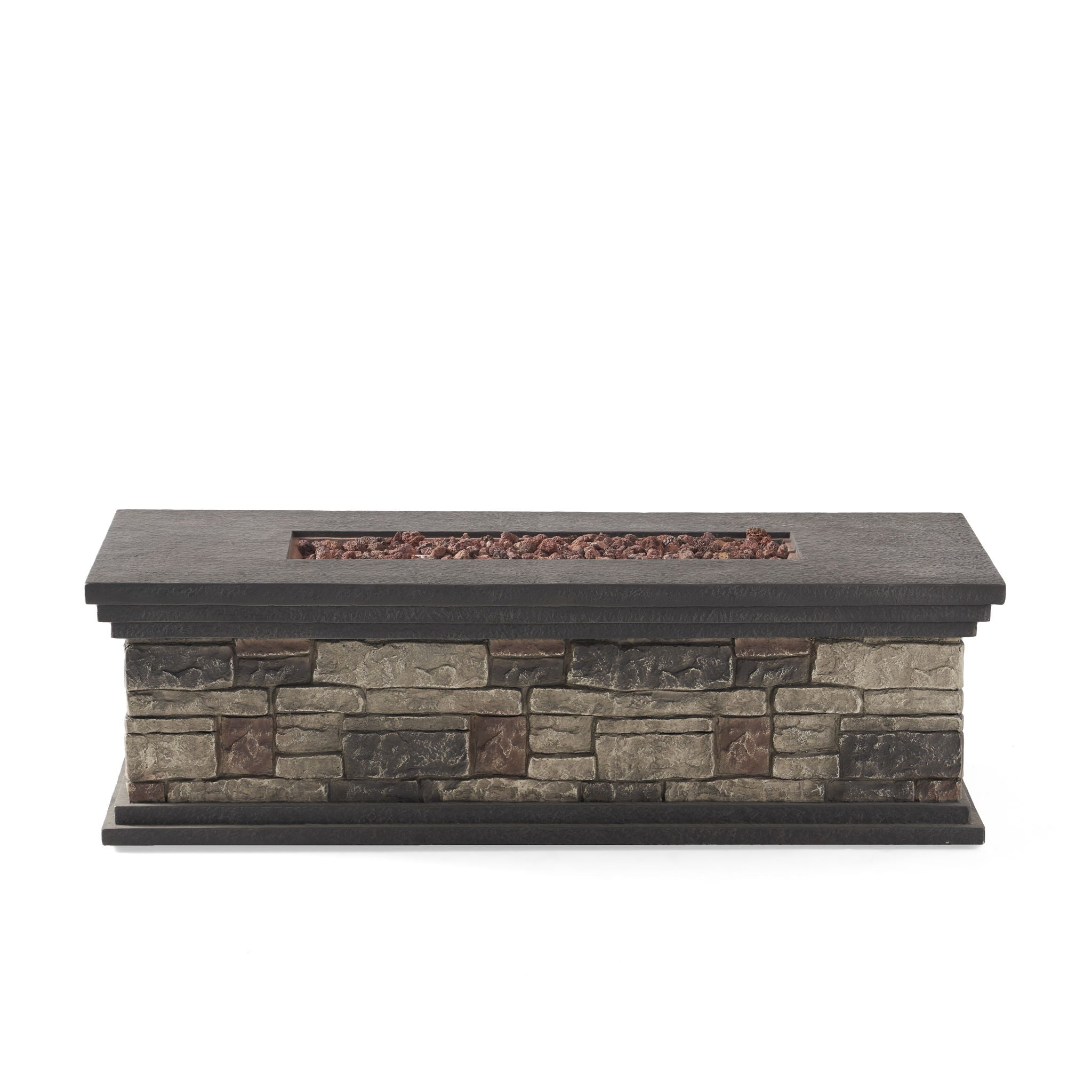 Fire Pit with warm aesthetic stone