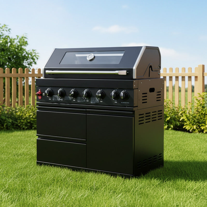 Six Burners Outdoor Kitchen Island Grill