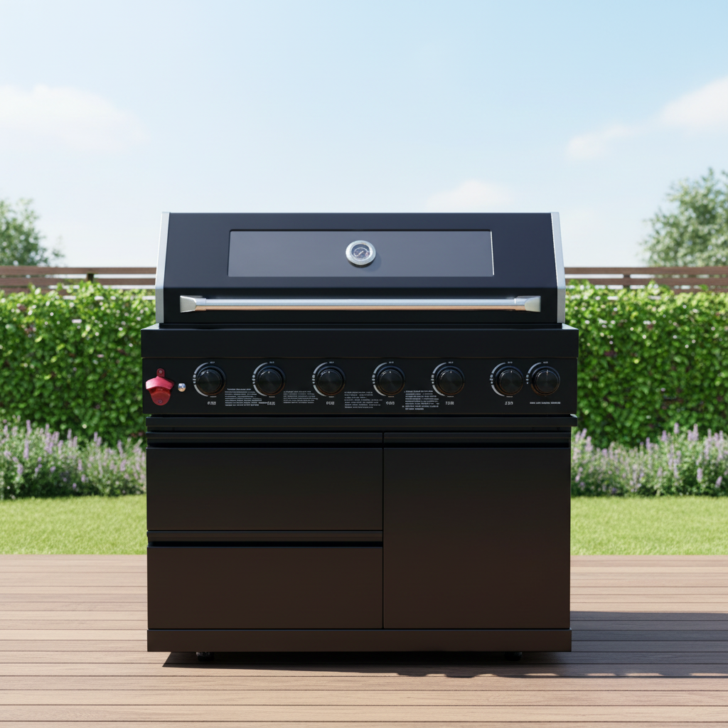 Six Burners Outdoor Kitchen Island Grill