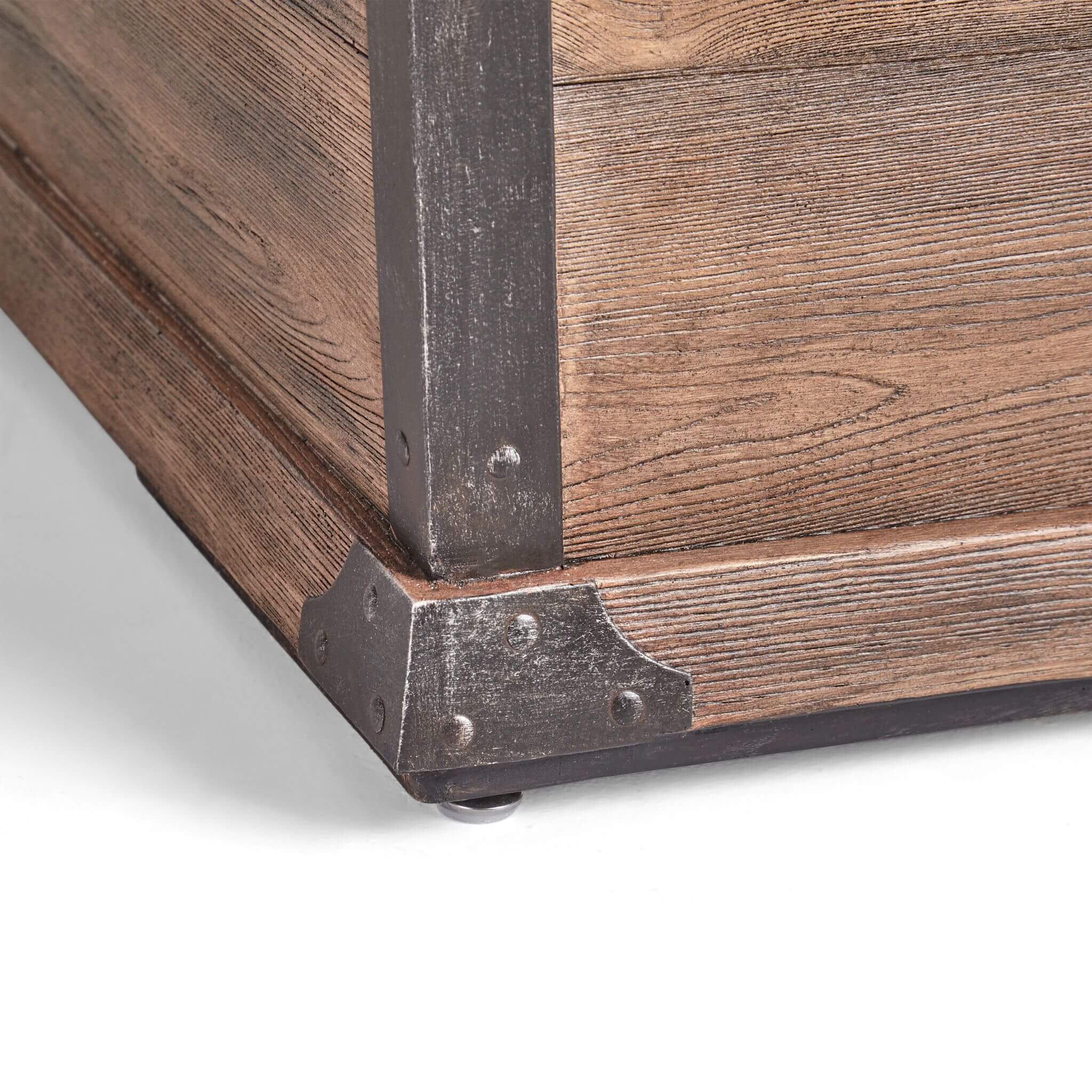 Wood Pattern Rectangle Gas Burning Fire Pit