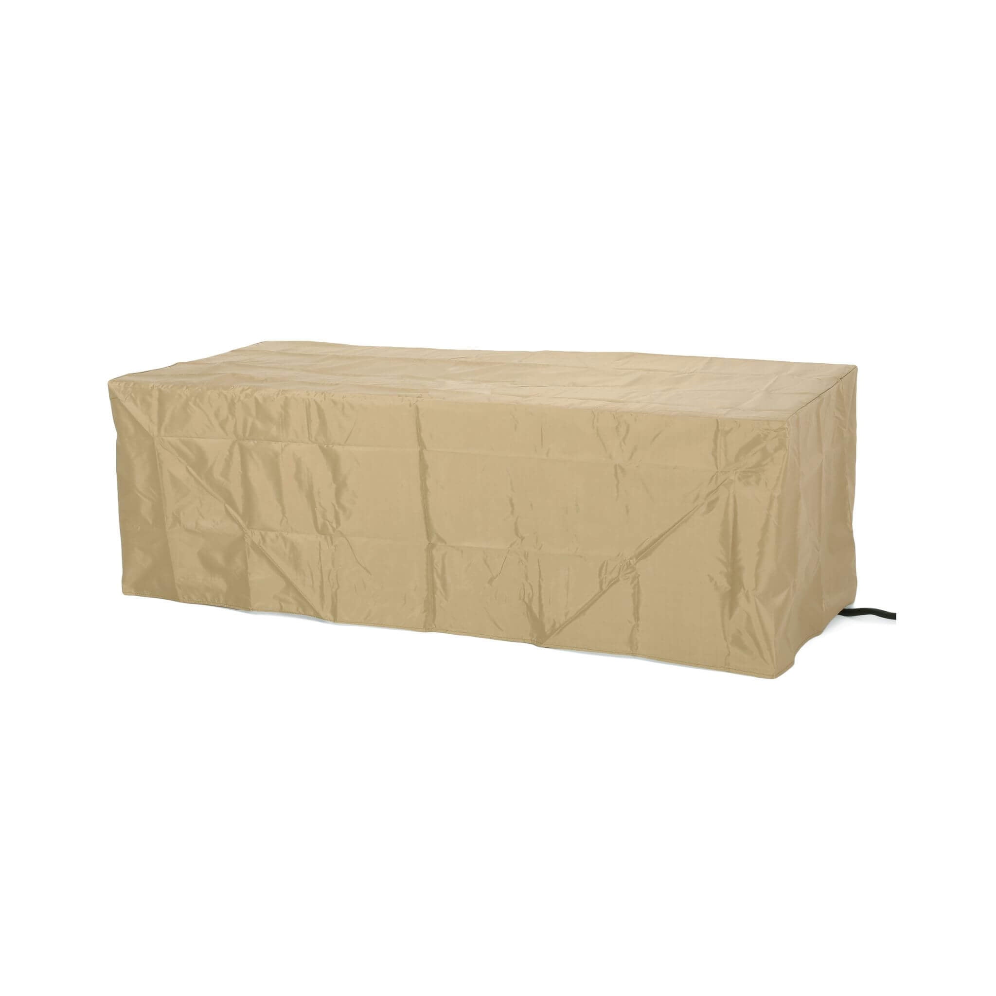 Wood Pattern Rectangle Gas Burning Fire Pit