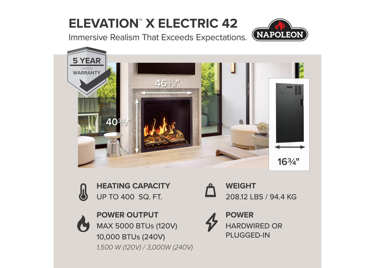 Elevation X Electric 42" chart
