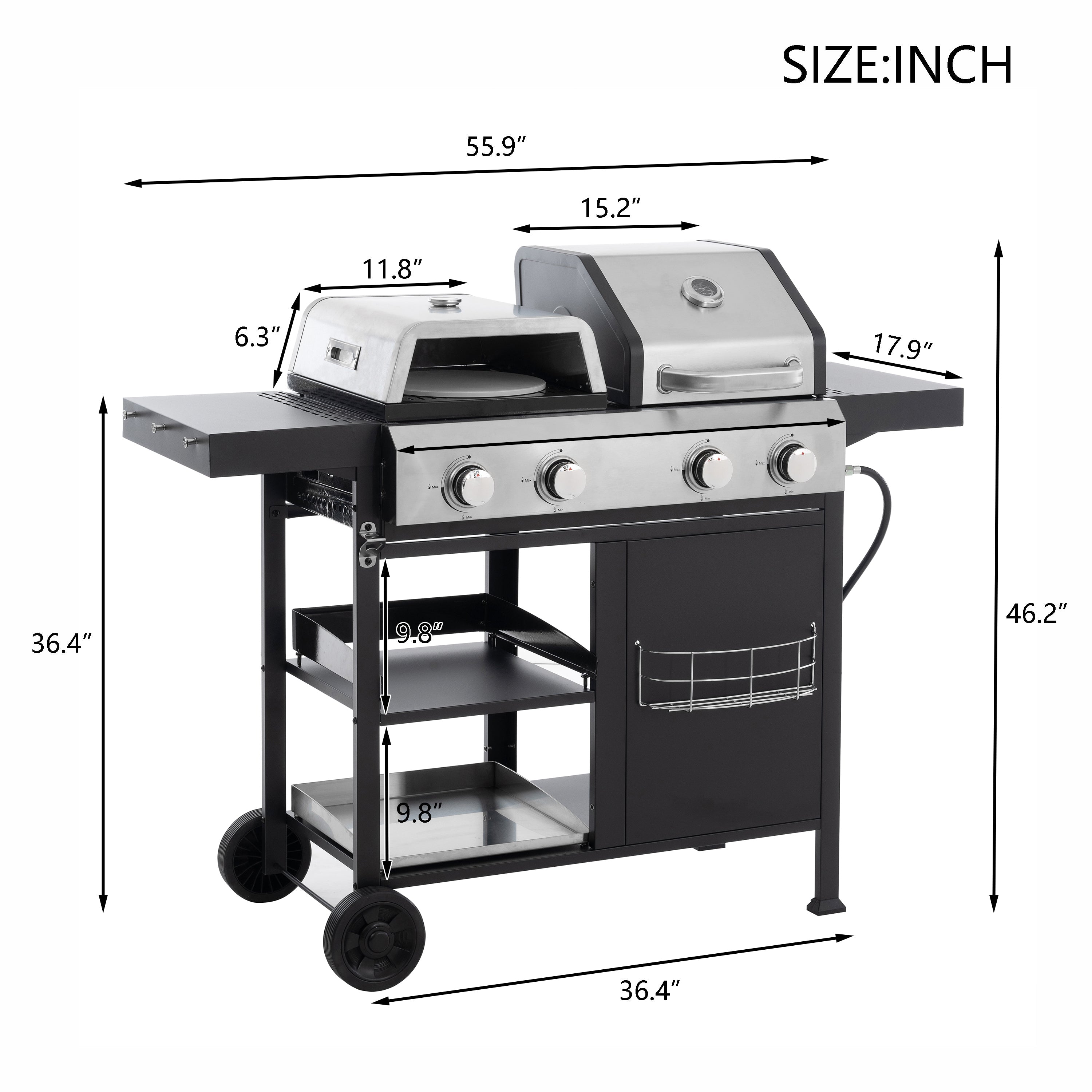 Multifunction  Barbecue plus Pizza and More