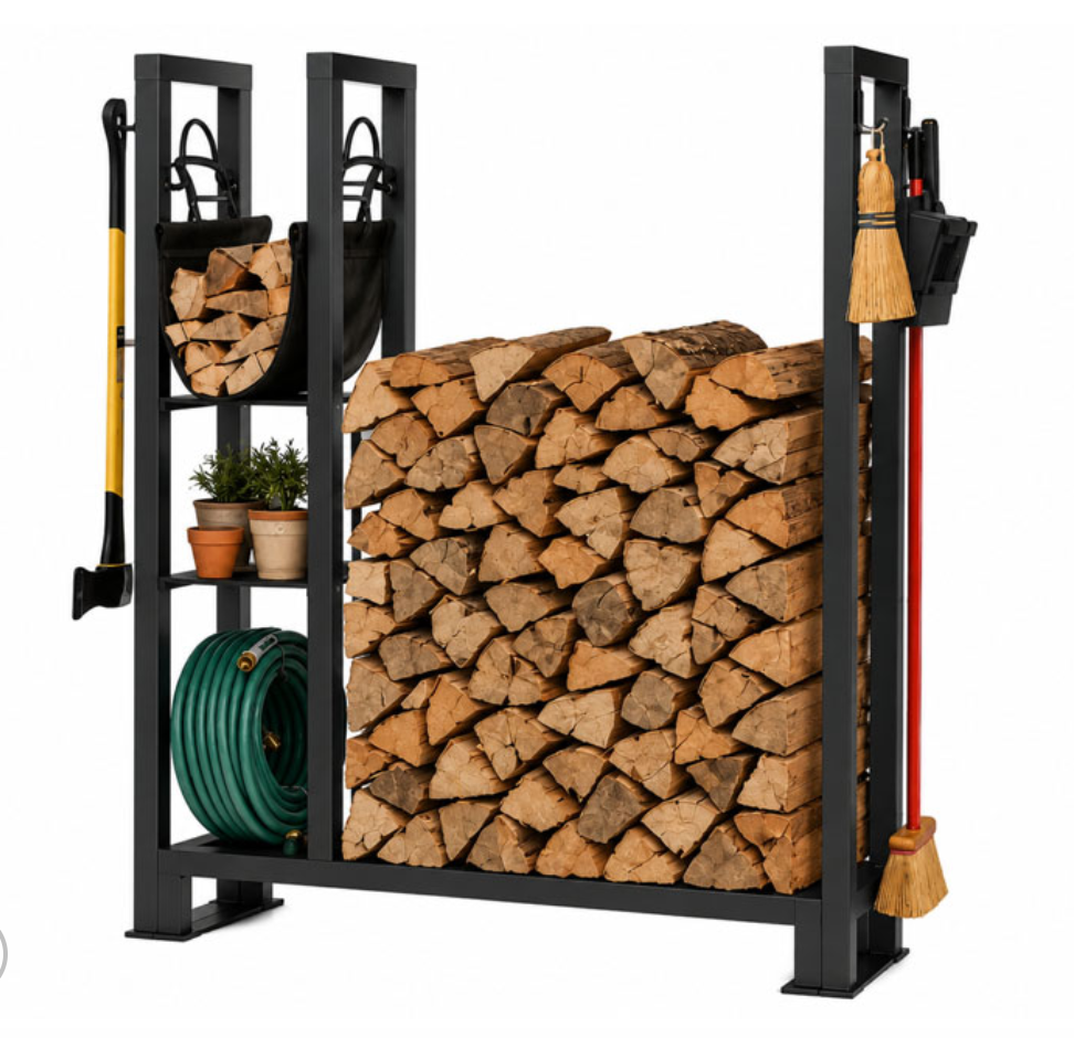 Outdoor Storage Rack with lock and additional supplies
