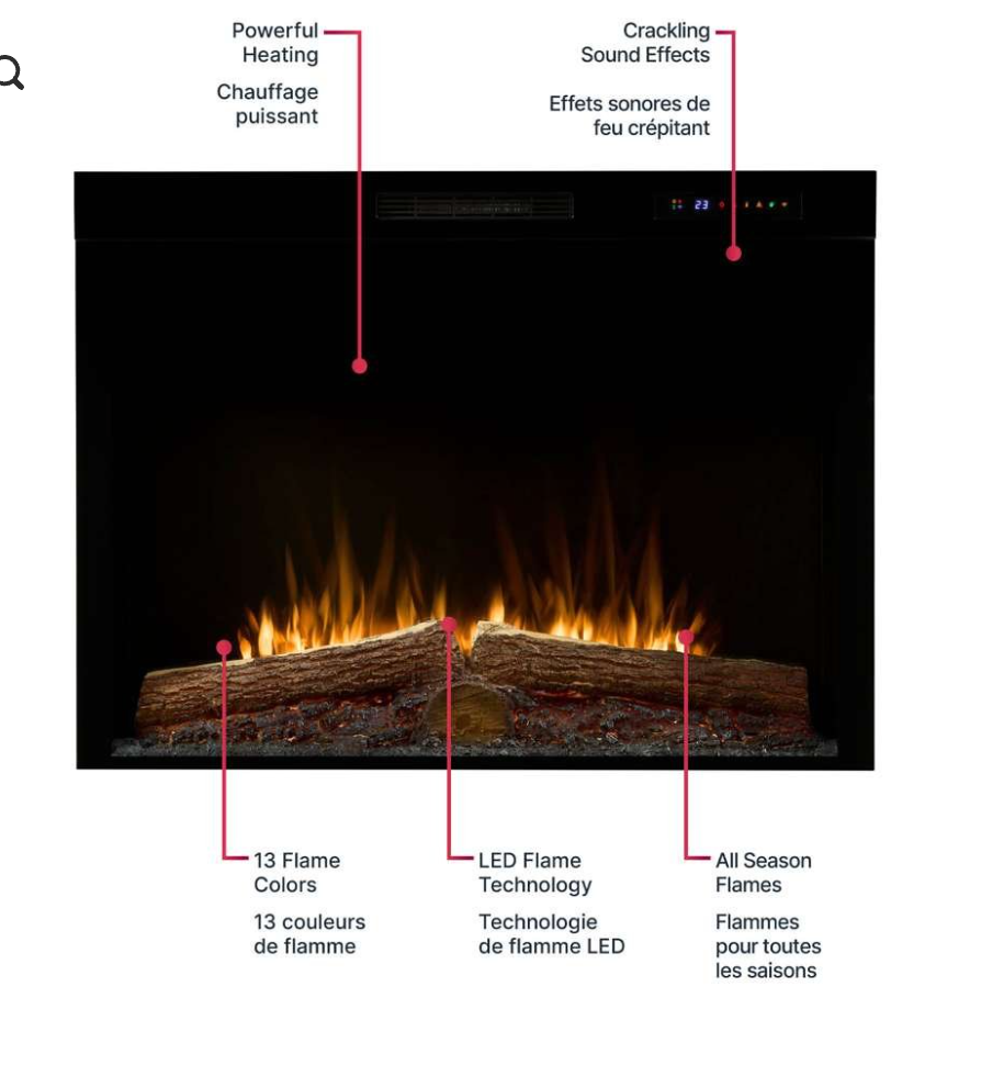 Dimplex Vital Spark 26" Built In-Electric Fire Box