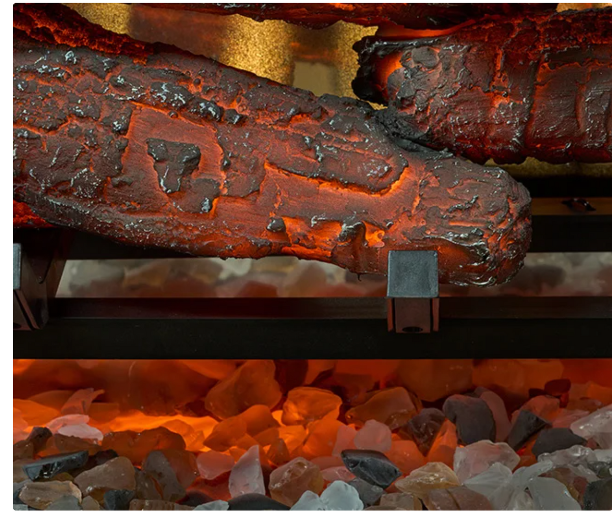 close up of the logs and ember base option 