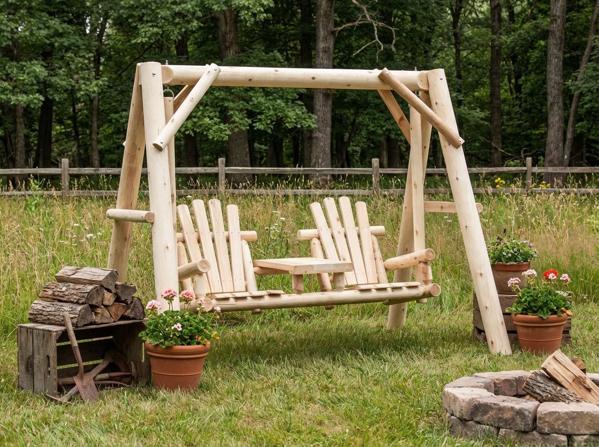 Wooden Swing for Your Garden