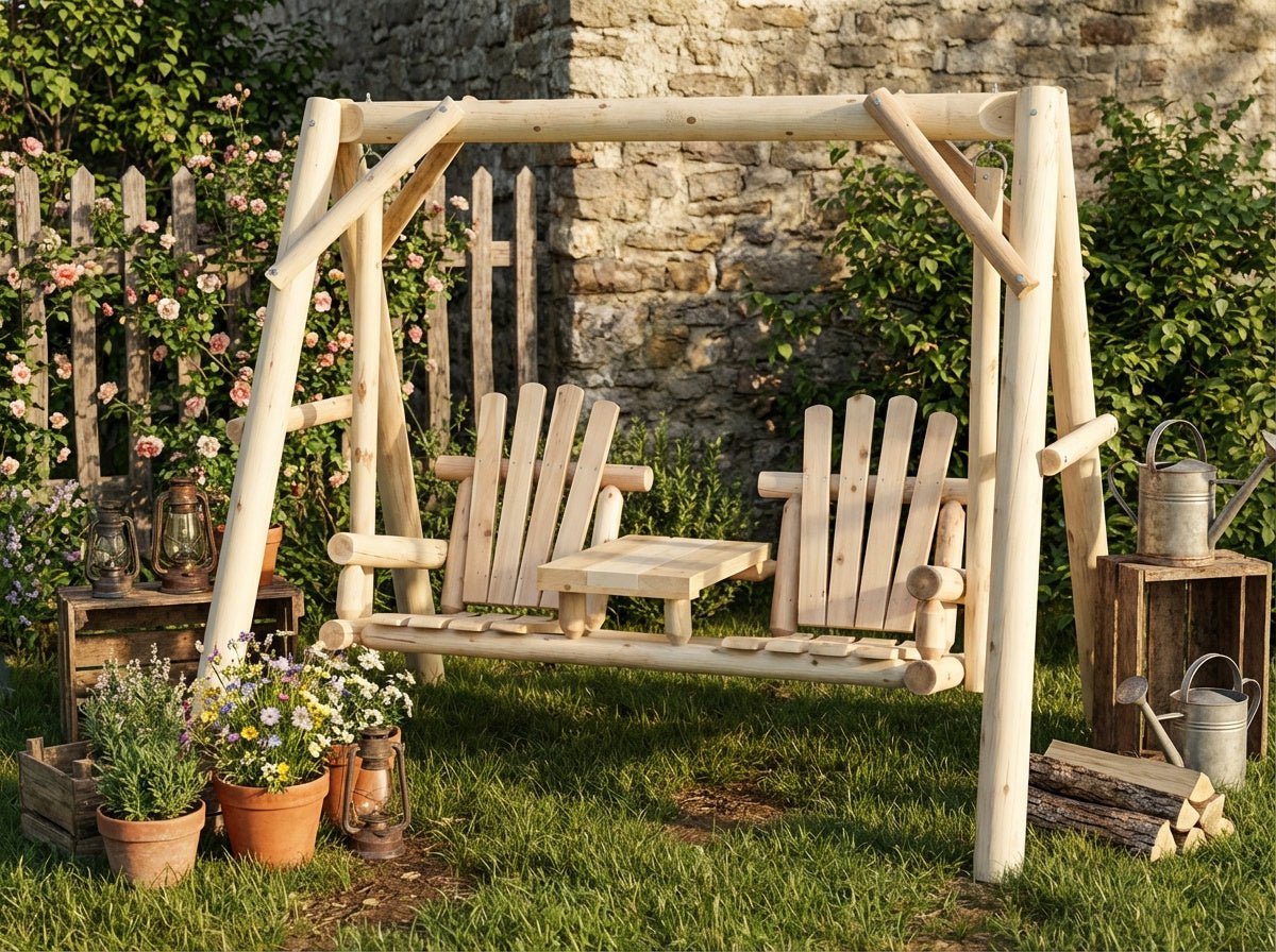 Wooden Swing for Your Garden