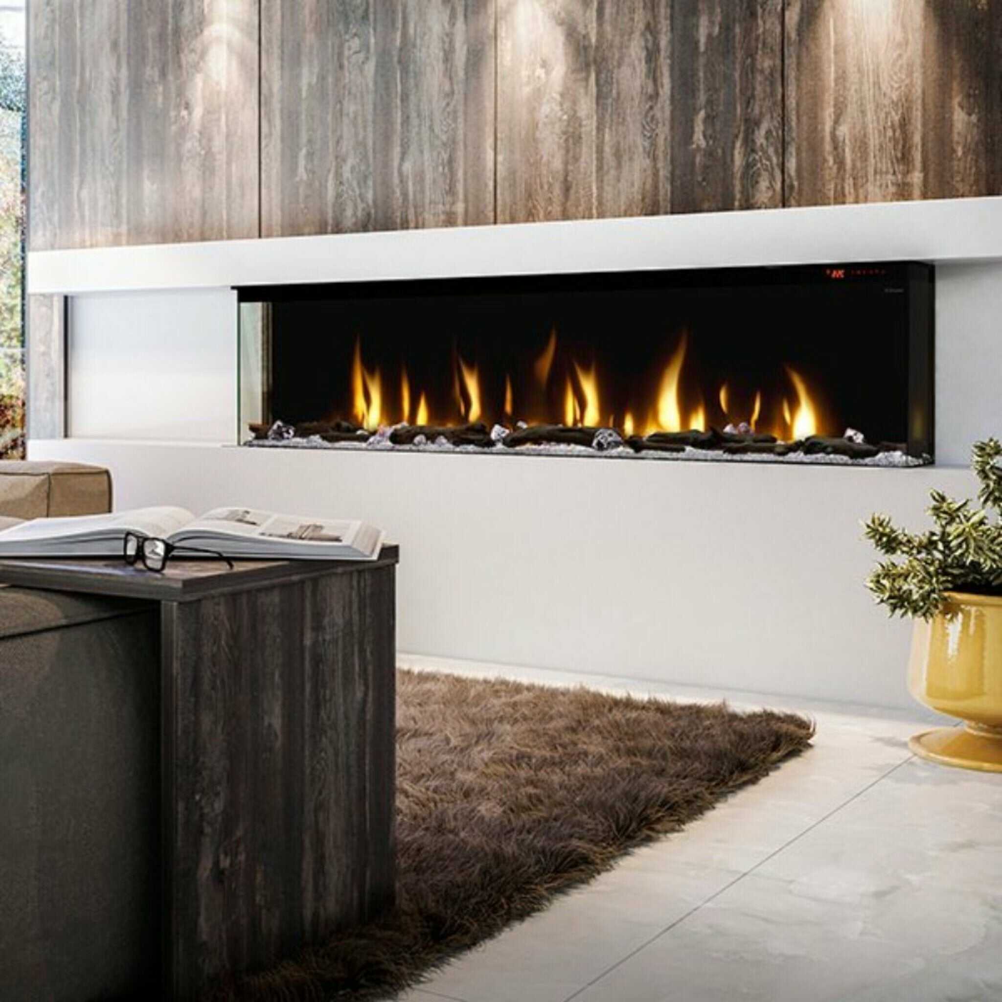 Dimplex IgniteXL Bold 74-Inch Deep Built-In Linear Electric Fireplace