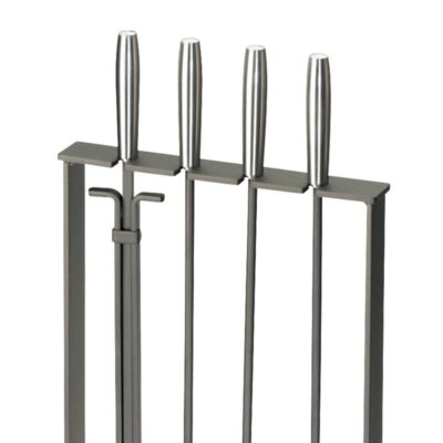 Pilgrim Soldiered Row Modern Fireplace Tool Set