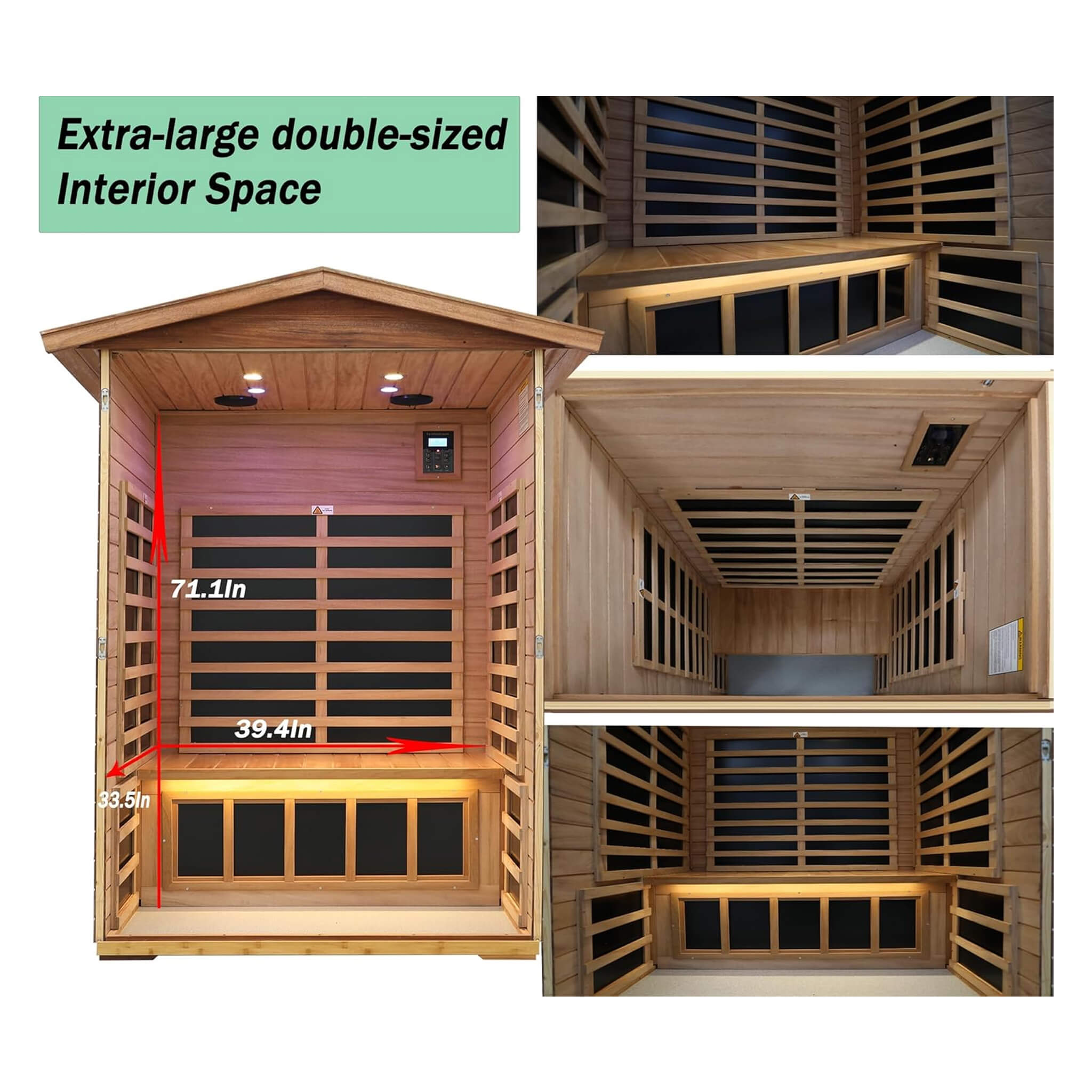 Mahogany Outdoor Infrared Sauna